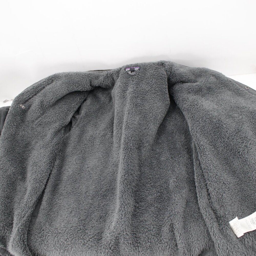 Patagonia Shirt Jacket Men XL Isthmus Quilted Snap Sherpa lined Nylon Forge gray - Picture 15 of 16